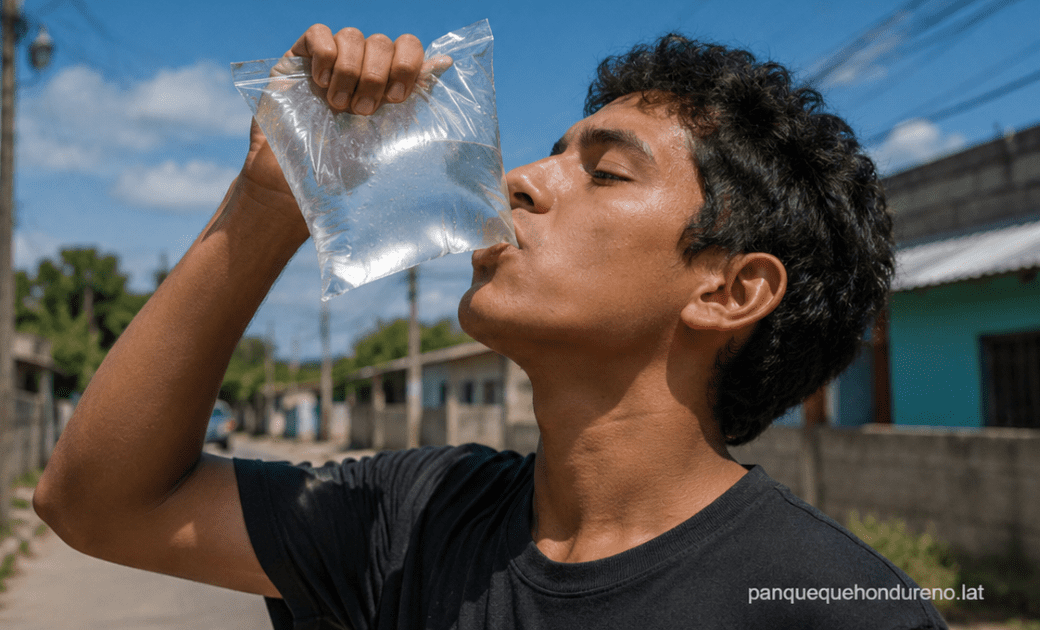 Gobierno de Asfura combate crisis de agua enviando dos paquetes de agua a la Colonia Kennedy